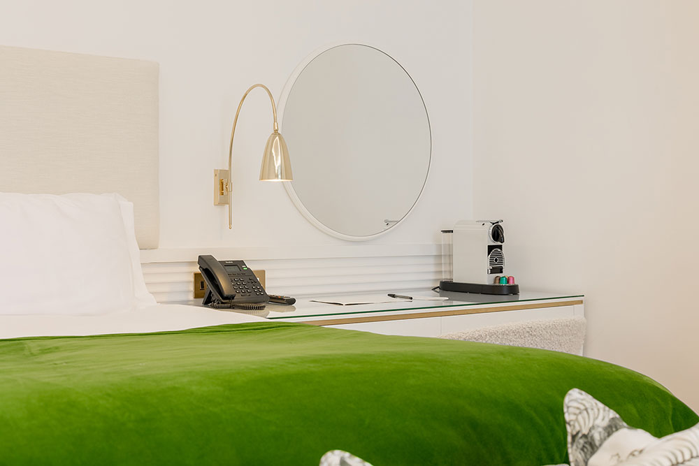 standard room with side table