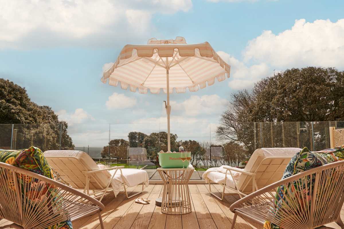 view from sea view suite